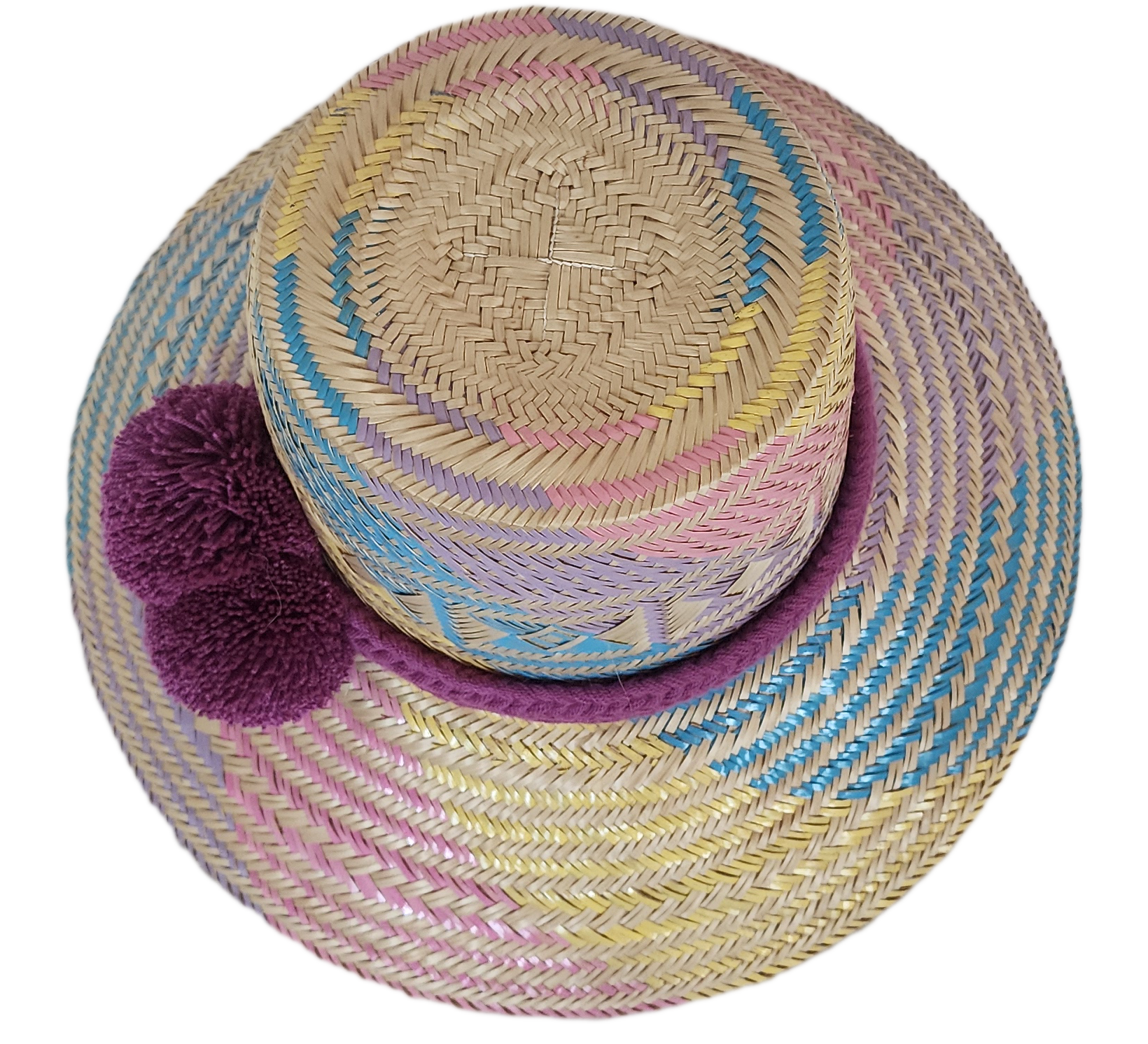 Handcrafted hat with soul, perfect as a boho hat and loved for its designer straw hat flair.
