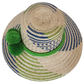 Handcrafted straw hat, perfect as a boho hat and loved for its fashion accessory hat flair.
