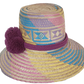 Handcrafted hat with soul, perfect as a boho hat and loved for its designer straw hat flair.
