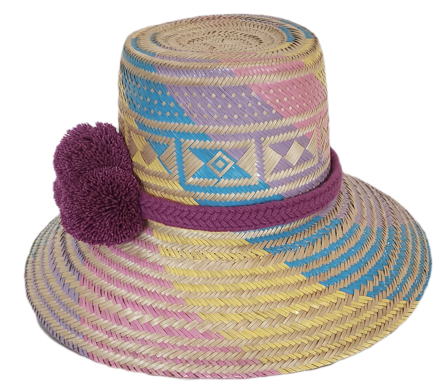 Handcrafted hat with soul, perfect as a boho hat and loved for its designer straw hat flair.
