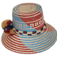 Handcrafted stylish beach hat, perfect as a summer straw hat and loved for its wide brim straw hat flair.
