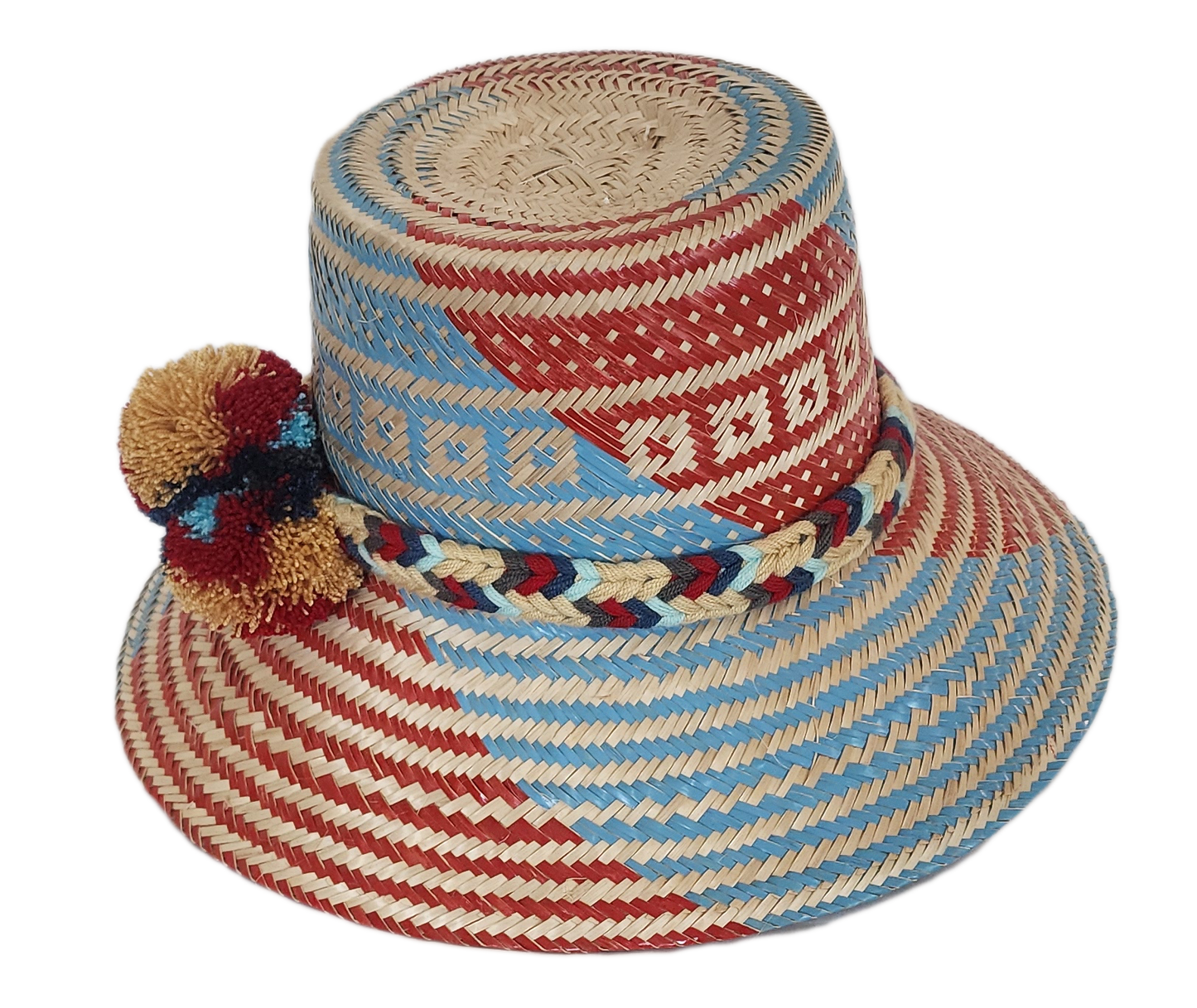 Handcrafted stylish beach hat, perfect as a summer straw hat and loved for its wide brim straw hat flair.

