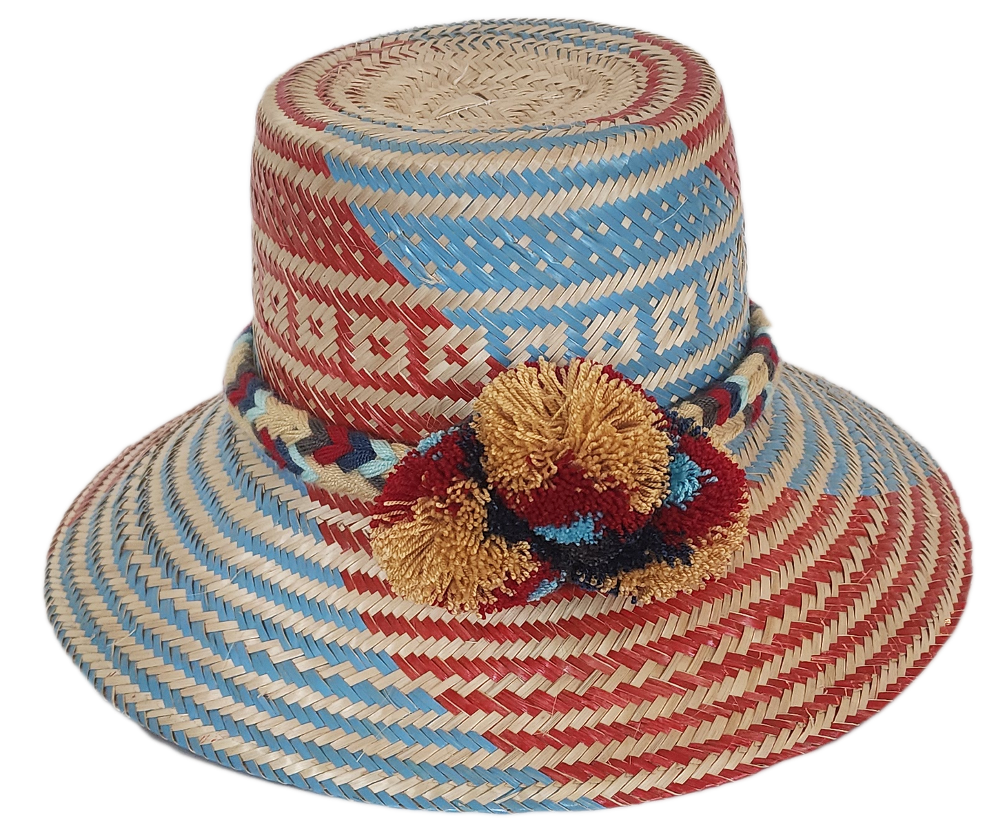 Handcrafted stylish beach hat, perfect as a summer straw hat and loved for its wide brim straw hat flair.
