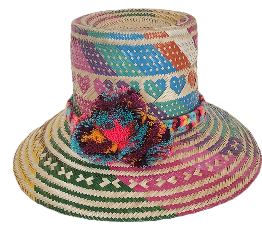 Handcrafted fashion accessory hat, perfect as a wide brim straw hat and loved for its womens fedora flair.
