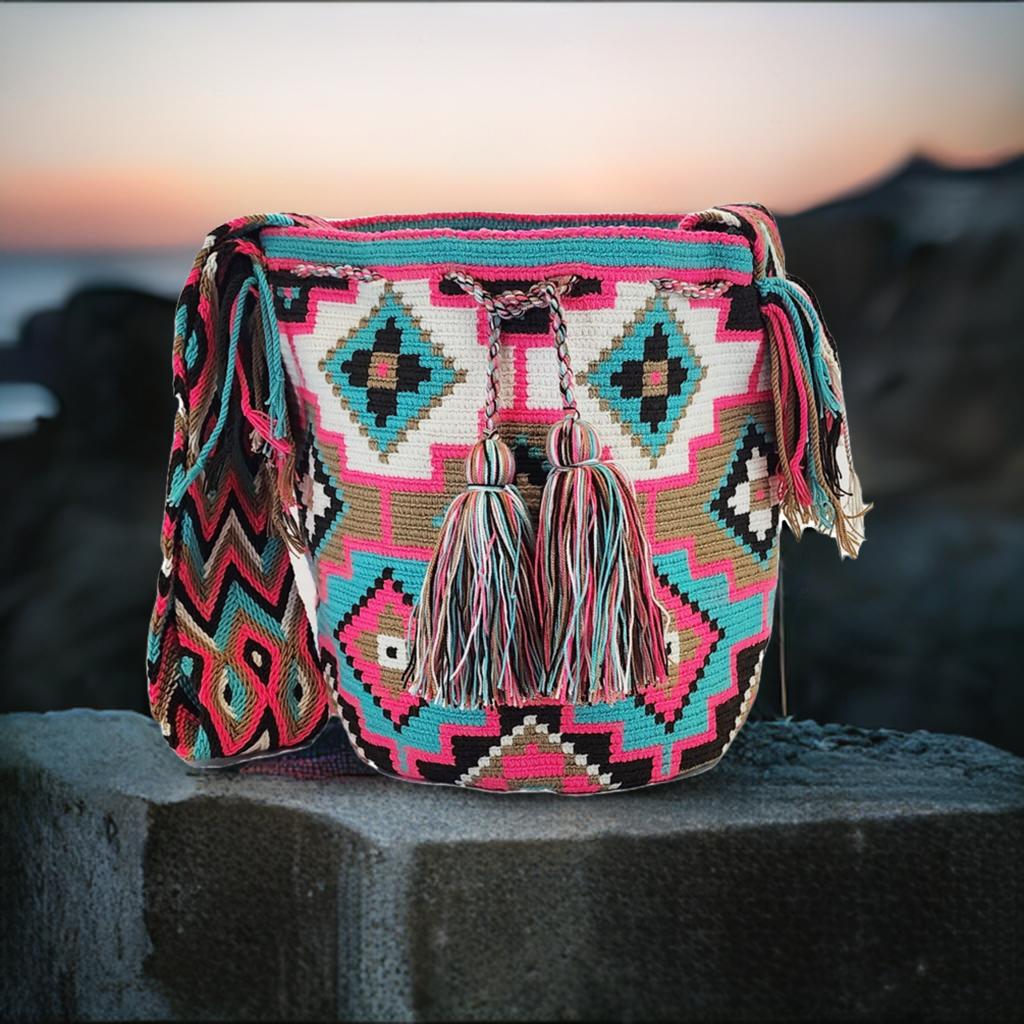 Bailee Large Handmade Wayuu Mochila bag