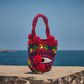 Selena Large Short Handle Design PomPom Mochila - a perfect gift for her