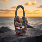 Ana Large Short Handle Design PomPom Mochila - a perfect gift for her