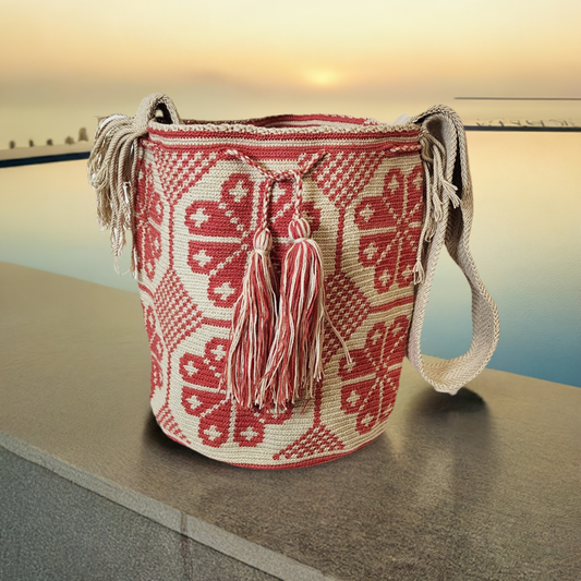 Sierra Large Handmade Crochet Wayuu Mochila Bag - Wuitusu