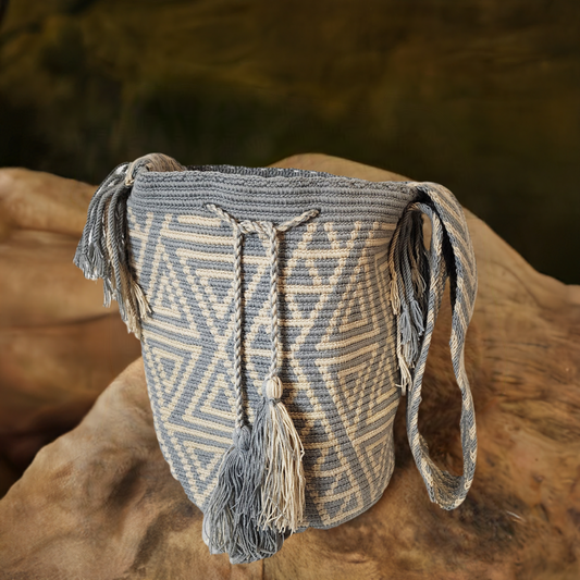 Adelina Large Handmade Crochet Wayuu Mochila Bag - Wuitusu