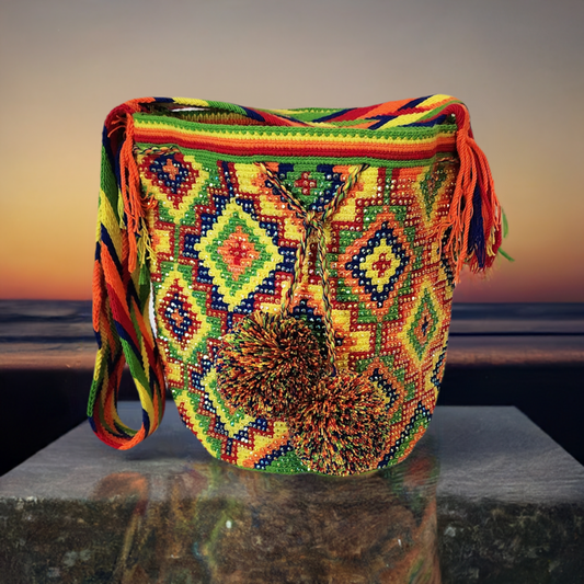 Emmy Handmade Crochet Wayuu Mochila Bag - Wuitusu