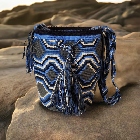 Aisha Large Handmade Crochet Wayuu Mochila Bag - Wuitusu