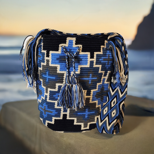 Adley Large Handmade Crochet Wayuu Mochila Bag - Wuitusu