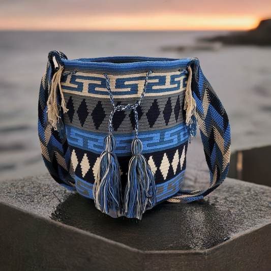 Samantha Large Handmade Crochet Wayuu Mochila Bag - Wuitusu