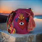 Vienna Large Wayuu Bag with Sacred Heart and Nazar Applique