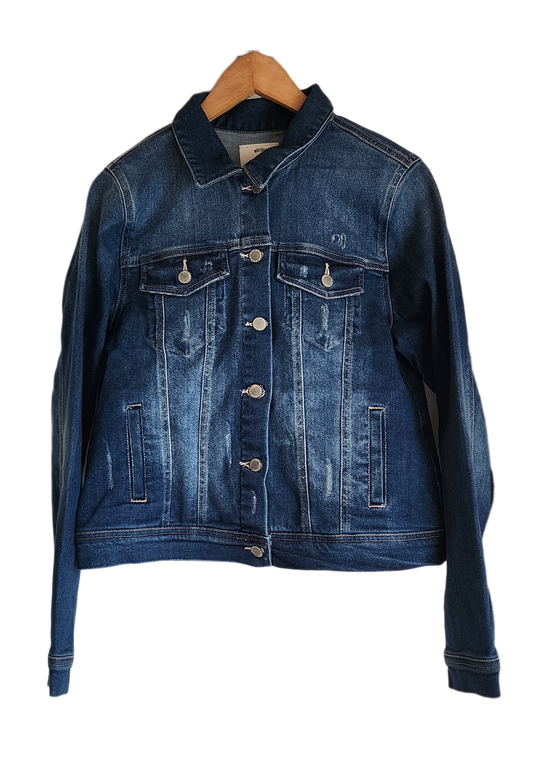 Cassandra Denim Jacket with Handmade EYE (M) (Copy)
