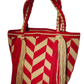 "Handcrafted Wuitusu Wayuu Waterfall Purse featuring vibrant crochet patterns, elegant cascading threads, and artisanal Wayuu