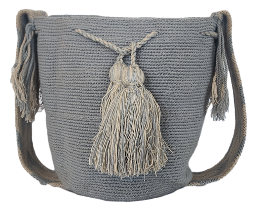 Blake Unicolor Large Handmade Wayuu Mochila Bag