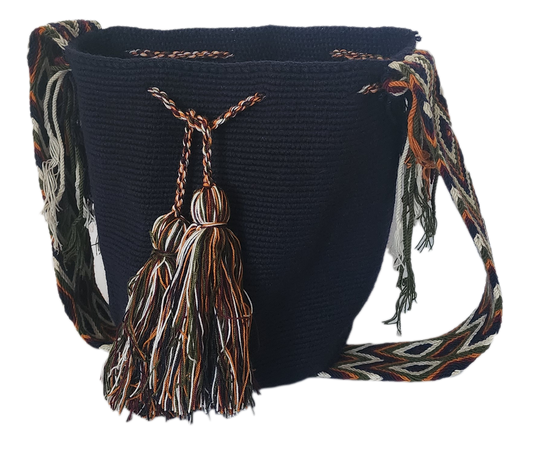 Sage Unicolor Large Handmade Wayuu Mochila Bag