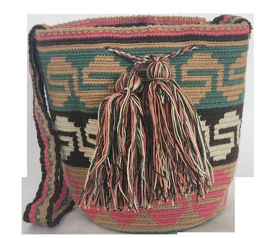 Alexia Medium Handmade Crochet Wayuu Mochila Bag