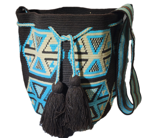 Phoenix Large Handmade Wayuu Paleteada Mochila Bag