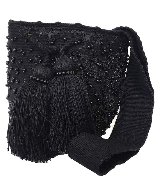 Noa Medium Crossbody Mochila with Crystals and Pearls