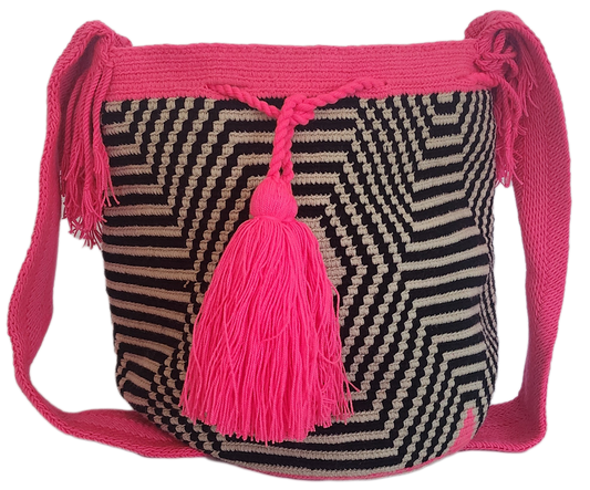 Elodie Large Handmade Crochet Wayuu Mochila Bag
