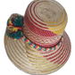 Bright and colorful Boho Chick Wayuu hat handcrafted with palm fiber and love
