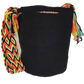 "Handmade Wuitusu crochet bag crafted by Wayuu women, featuring vibrant patterns and colors symbolizing Wayuu culture."