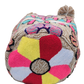 "Handmade Wuitusu Punch Needle Bag with vibrant colors and a boho design, crafted by Wayuu artisans."
