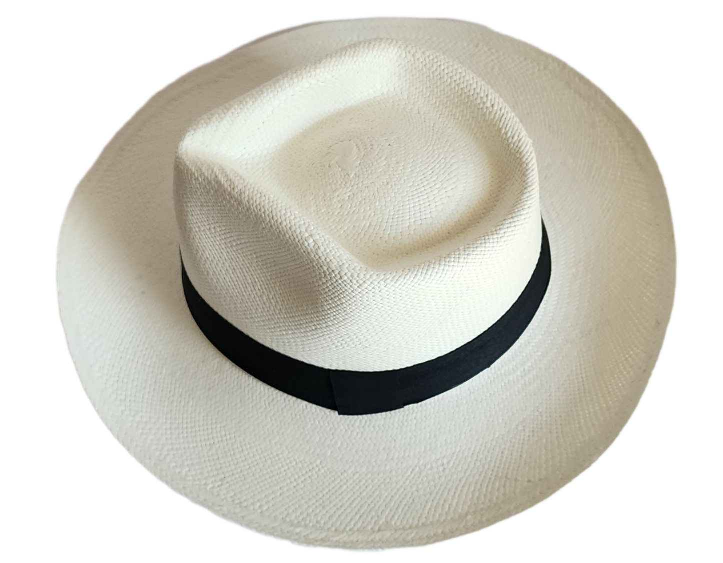 Classic bohemian chick Panama hat for summer elegance.