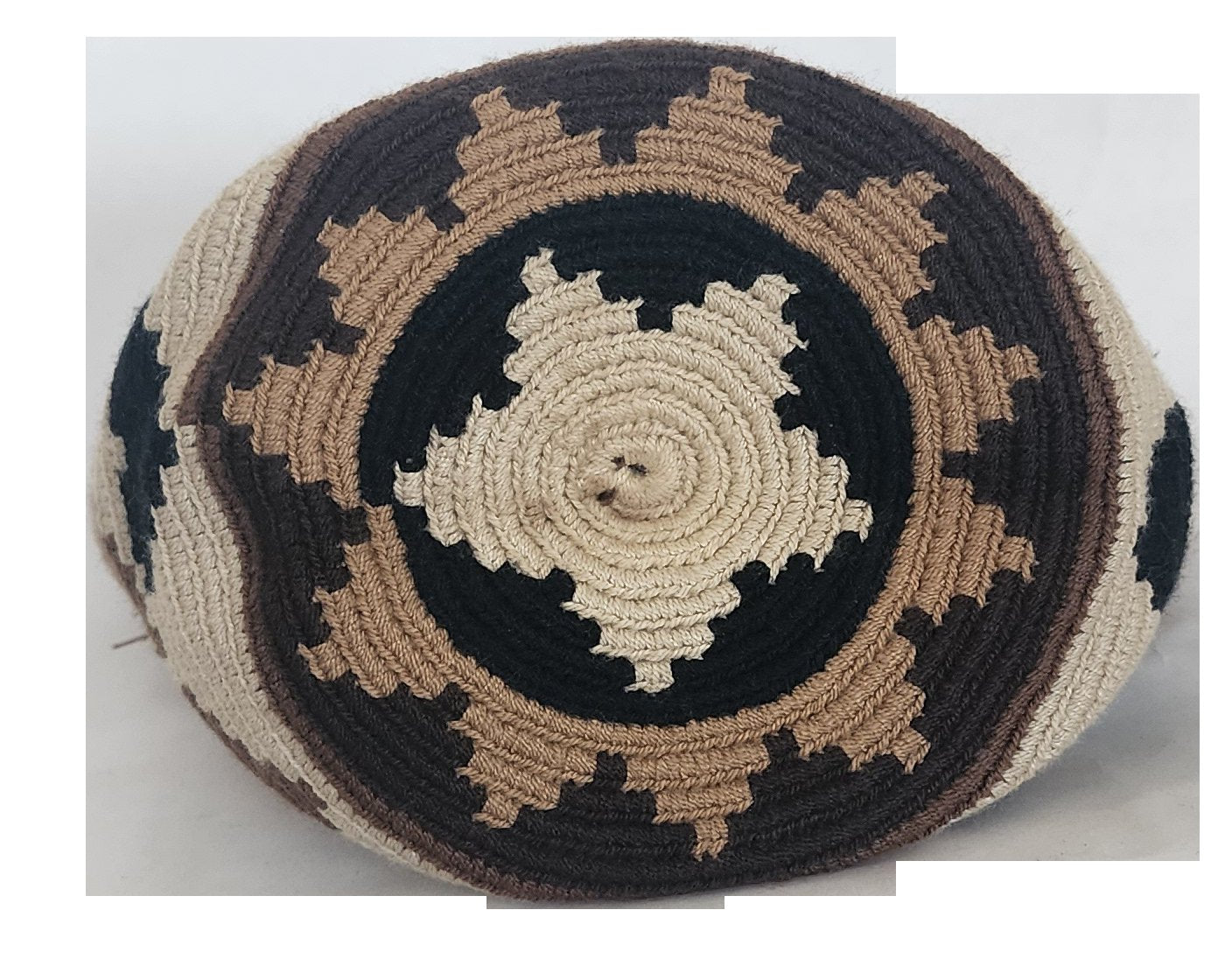 Stylish handmade boho chick bag with tribal crochet patterns

