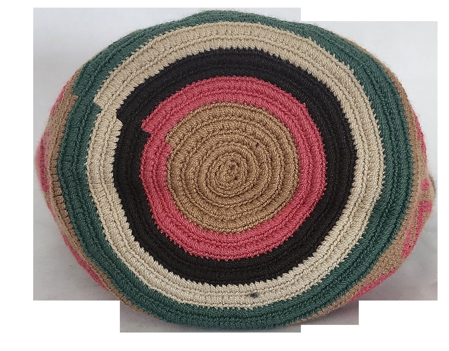Unique Wayuu crochet bag with southwestern color palette, perfect for boho style lovers.