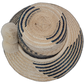 Colorful artisan straw hat with decorative band and handcrafted multicolor pompoms