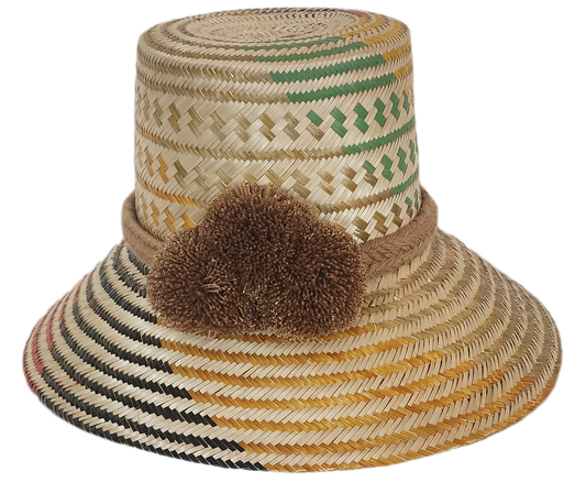 Handcrafted hat with soul, perfect as a boho hat and loved for its everyday sun hat flair.
