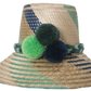 Boho hat handcrafted by Wayuu artisans from Iraca palm.
