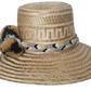 Fashion accessory hat handcrafted by Wayuu artisans from Iraca palm.
