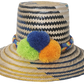 Straw hat handcrafted by Wayuu artisans from Iraca palm.
