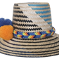Straw hat handcrafted by Wayuu artisans from Iraca palm.
