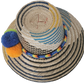 Straw hat handcrafted by Wayuu artisans from Iraca palm.
