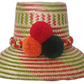 Wide brim straw hat handcrafted by Wayuu artisans from Iraca palm.
