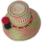 Wide brim straw hat handcrafted by Wayuu artisans from Iraca palm.
