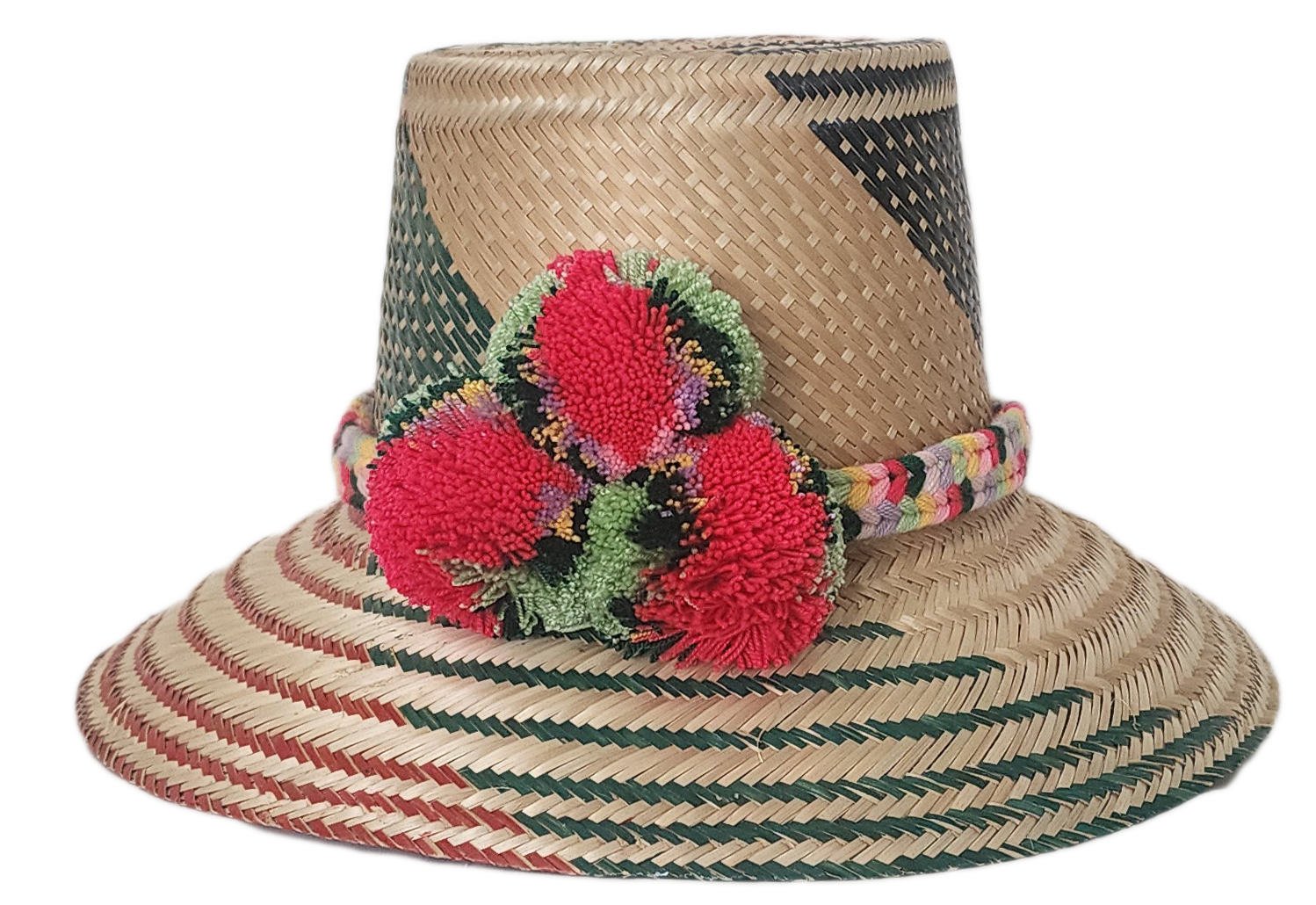 Elevate your summer with our wide brim straw hat, handcrafted with Iraca palm for comfort and style. This artisan Wayuu hat brings boho elegance and sun protection together for the perfect fashion statement.
