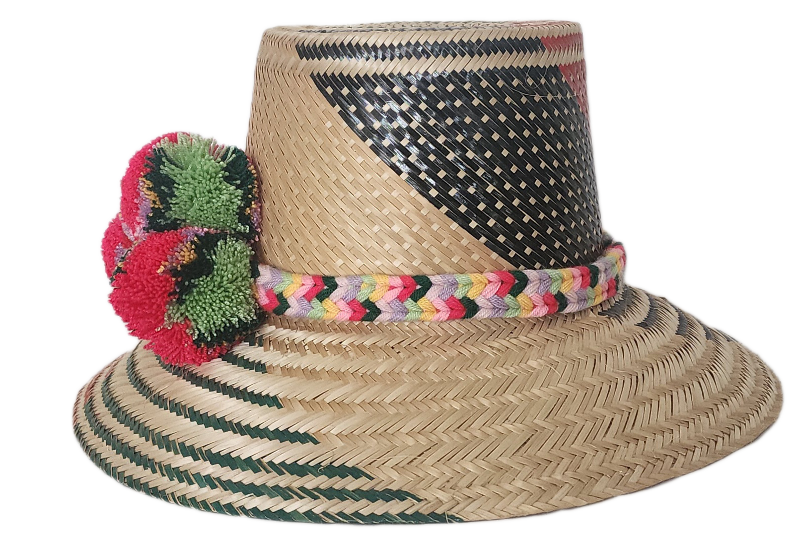 Elevate your summer with our wide brim straw hat, handcrafted with Iraca palm for comfort and style. This artisan Wayuu hat brings boho elegance and sun protection together for the perfect fashion statement.
