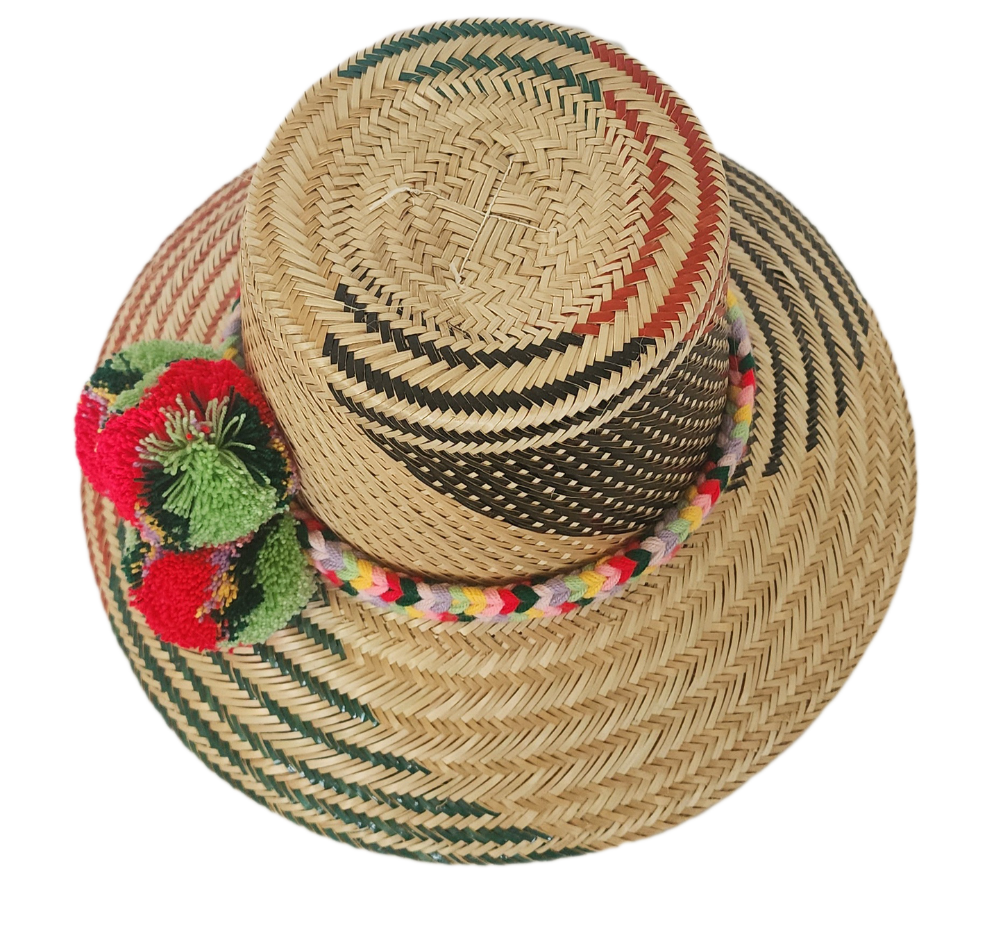 Elevate your summer with our wide brim straw hat, handcrafted with Iraca palm for comfort and style. This artisan Wayuu hat brings boho elegance and sun protection together for the perfect fashion statement.
