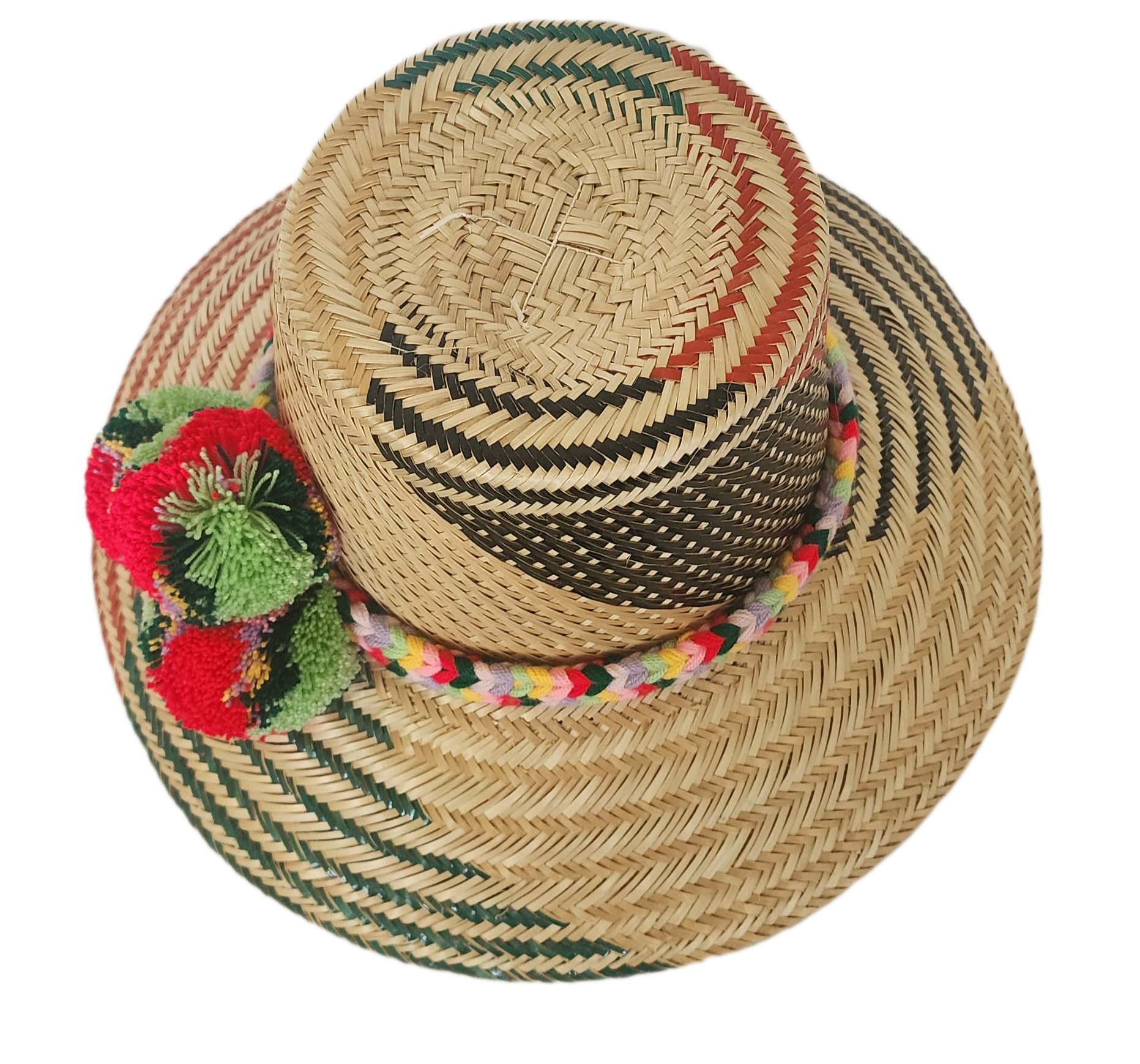 Elevate your summer with our wide brim straw hat, handcrafted with Iraca palm for comfort and style. This artisan Wayuu hat brings boho elegance and sun protection together for the perfect fashion statement.
